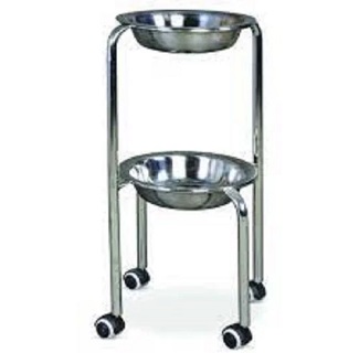 Two Tier Hospital Bowl Stand